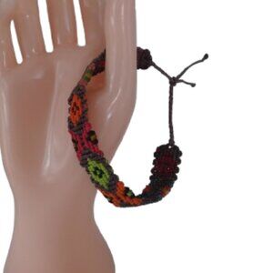 Handmade Macramé Unisex Bracelet Geometric Patterns Peruvian Crafts